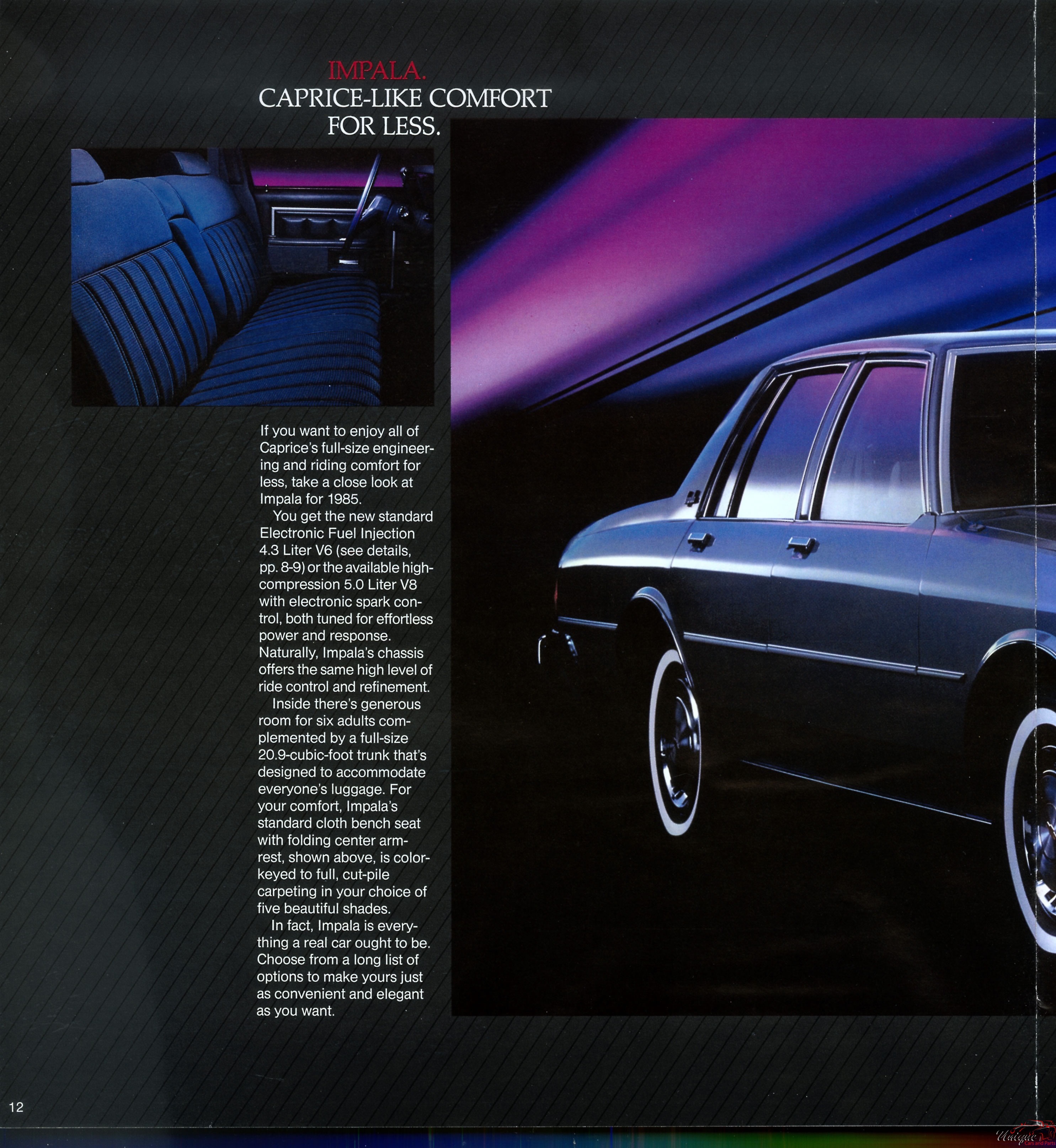1985 Chevrolet Caprice Brochure Page 13